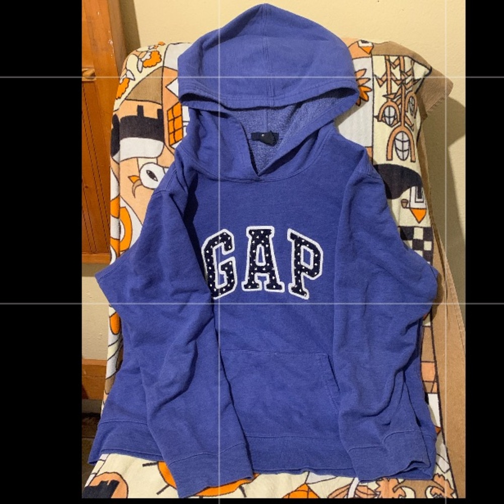 Brand gap blue hoodie